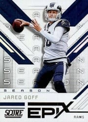 2019 Score Epix Season Jared Goff #ES-1 card