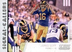 2019 Score Signal-Callers Jared Goff #SC-20 card