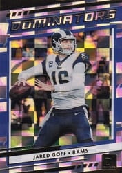 2020 Donruss Dominators Jared Goff #D-JG card