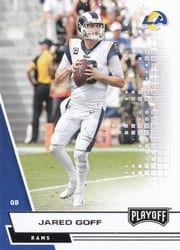 2020 Panini Playoff Base Set Jared Goff #117 card