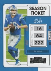 2021 Panini Contenders Base Set Jared Goff #31 card