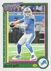 2022 Panini Classics Base Set Jared Goff #29 card