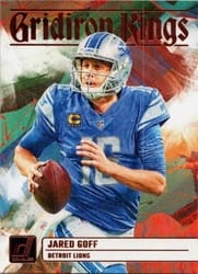 2023 Donruss Gridiron Kings Jared Goff #GK-10 card