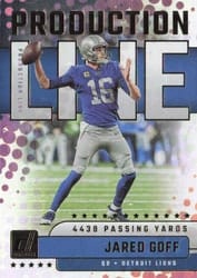2023 Donruss Production Line Jared Goff #PDL-6 card