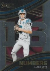 2023 Panini Select Select Numbers Jared Goff #10 card