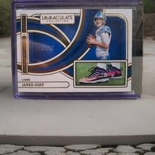 2024 Panini Immaculate Collection Cleat Impressions Jared Goff #7 card