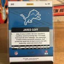2025 Panini Revolution Jared Goff #64 card
