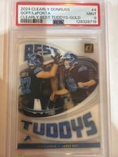 2024 Clearly Donruss Best Tuddys Jared Goff / Sam LaPorta #4 card