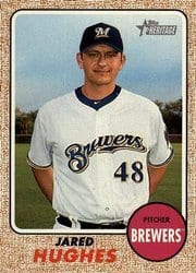 2017 Topps Heritage Base Set Jared Hughes #725 card
