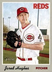 2019 Topps Heritage Base Set Jared Hughes #3 card