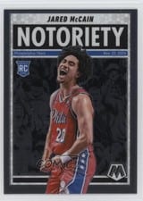 2024-25 Panini Mosaic Notoriety Jared McCain #9 card