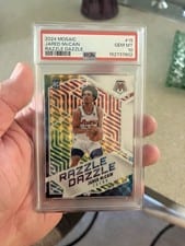 2024-25 Panini Mosaic Razzle Dazzle Jared McCain #15 card