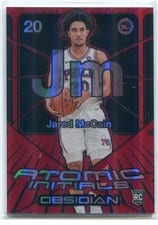 2024-25 Panini Obsidian Atomic Initials Jared McCain #19 card