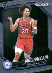 2024-25 Panini Prizm Black Base Set Jared McCain #80 card