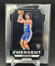 2024-25 Panini Prizm Emergent Jared McCain #19 card