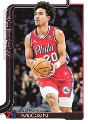 2025-26 Topps Base Set Jared McCain #24 card