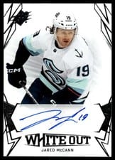 2022-23 SPx White Out Autos Jared McCann #WO-JM card