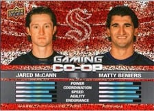 2024-25 Upper Deck Gaming Co-Op Jared McCann / Matty Beniers #CGO-22 card