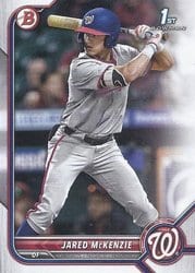 2022 Bowman Draft Base Set Jared McKenzie #BD-5 card