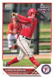 2023 Topps Pro Debut Base Set Jared McKenzie #PD-108 card