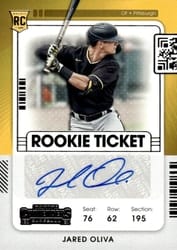 2021 Panini Contenders Base Set Jared Oliva #163 card