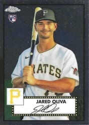 2021 Topps Chrome Platinum Anniversary Base Set Jared Oliva #79 card