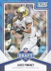 2020 Score NFL Draft Jared Pinkney #NFL-23 card