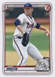 2020 Bowman Draft Base Set Jared Shuster #BD-16 card