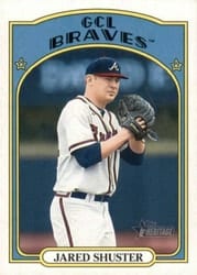 2021 Topps Heritage Minor League Base Set Jared Shuster #106 card