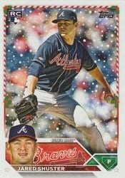 2023 Topps Holiday Base Set Jared Shuster #H64 card