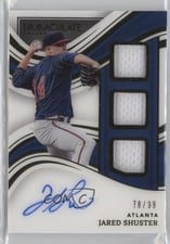 2024 Panini Impeccable 2023 Panini Immaculate Update Triple Memorabilia Signatures Jared Shuster #PTS-JS card