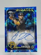 2024 Topps Chrome Sapphire Edition Chrome Sapphire Autographs Jared Triolo #CSA-JT card