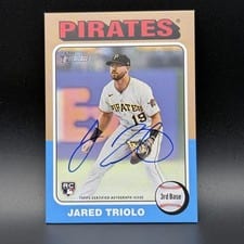2024 Topps Heritage Real One Autograph Jared Triolo #ROAJT card
