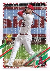 2021 Topps Holiday Base Set Jared Walsh #HW107 card