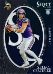 2023 Panini Select Select Certified Rookies Jaren Hall #14 card