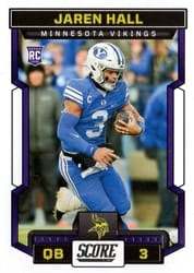 2023 Score Base Set Jaren Hall #311 card