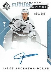 2018-19 SP Authentic Base Set Jaret Anderson-Dolan #206 card