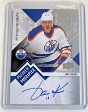 2023-24 Upper Deck Premier Premier Precipice Legends Autograph Jari Kurri #PPL-JK card