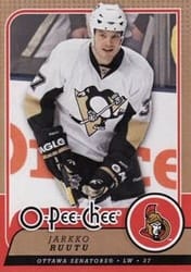 2008-09 O-Pee-Chee Base Set Jarkko Ruutu #40 card