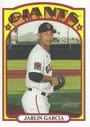 2021 Topps Heritage Base Set Jarlin Garcia #59 card