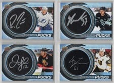 2022-23 Upper Deck Trilogy Signature Pucks Jarome Iginla #SP-JI card