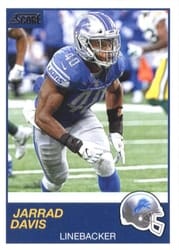 2019 Score Base Set Jarrad Davis #217 card