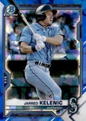 2021 Bowman Sapphire Edition Base Set Jarred Kelenic #BCP-102 card