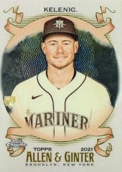 2021 Topps Allen & Ginter Chrome Base Set Jarred Kelenic #252 card