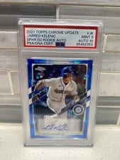 2021 Topps Chrome Sapphire Edition Rookie Autographs Jarred Kelenic #RA-JK card