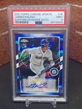 2021 Topps Chrome Update Sapphire Edition Rookie Autographs Jarred Kelenic #RA-JK card