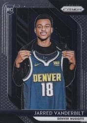 2018-19 Panini Prizm Base Set Jarred Vanderbilt #42 card