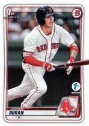 2020 Bowman 1st Edition Base Set Jarren Duran #BFE-144 card