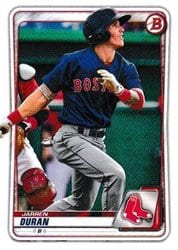 2020 Bowman Draft Base Set Jarren Duran #BD-55 card