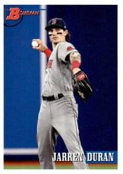 2021 Bowman Heritage Base Set Jarren Duran #210 card